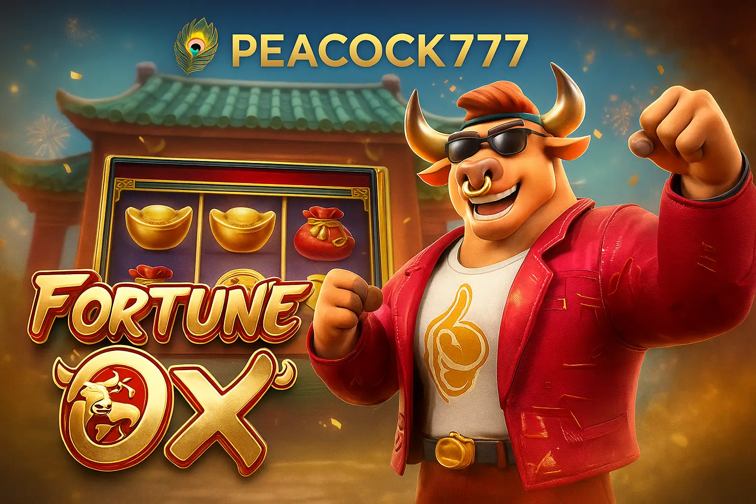 Fortune Ox no PEACOCK777 - Aposte Agora e Reivindique Seus Ganhos