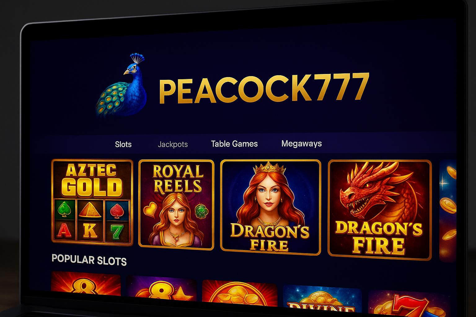Jogos de Slot no Casino Online PEACOCK777