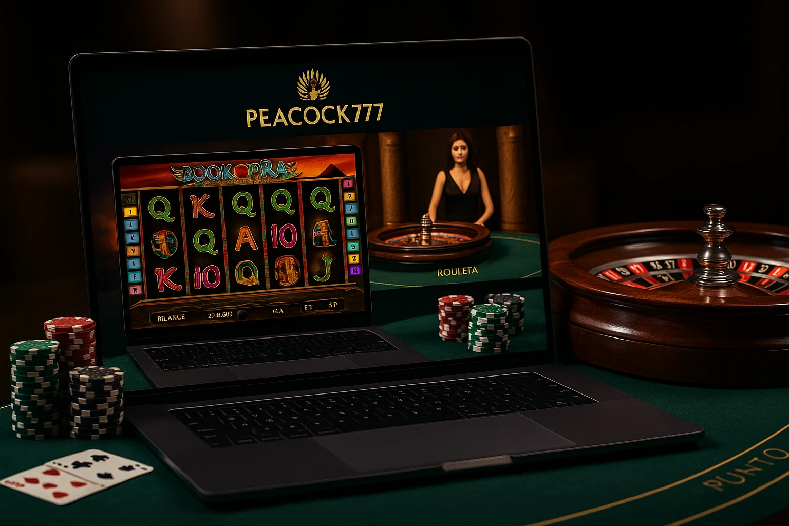 Jogos de cassino online inovadores e emocionantes na PEACOCK777
