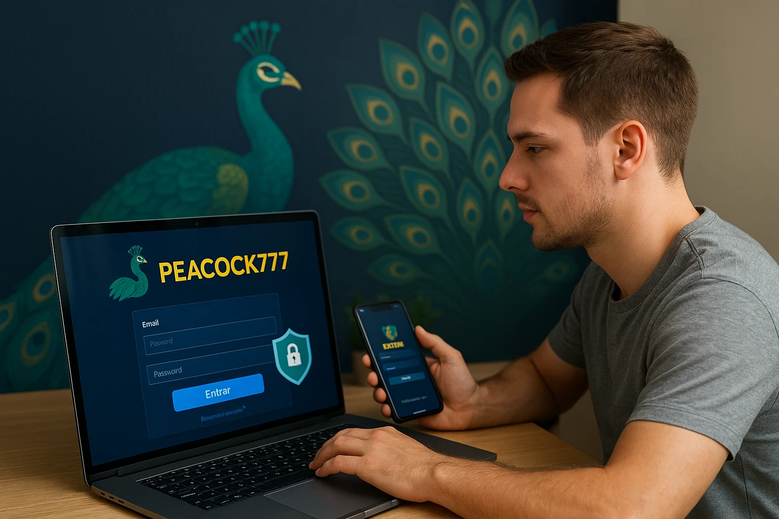 Não Perca tempo, o rRgistro na site PEACOCK777